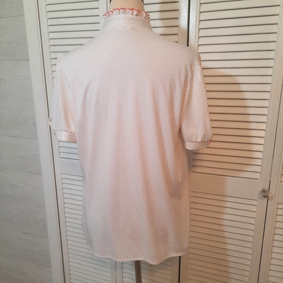 Nikki USA vtg polka dot pajama top sz 13/14 *C5 - Picture 4 of 5